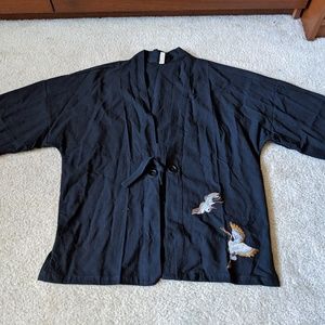 Embroidered Men's Streetwear Kimono/Hagire/Noragi